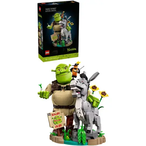 LEGO® Shrek: Shrek, Magarusul si Motanul incaltat 72423, 1403 piese
