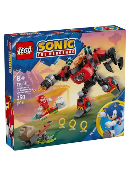 Lego Sonic Knuckles Vs. Dr. Eggman Egg Crusher Mech (77005)