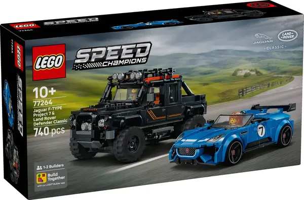 LEGO® Speed Champions - Jaguar Project 7 si Land Rover Defender (77264)