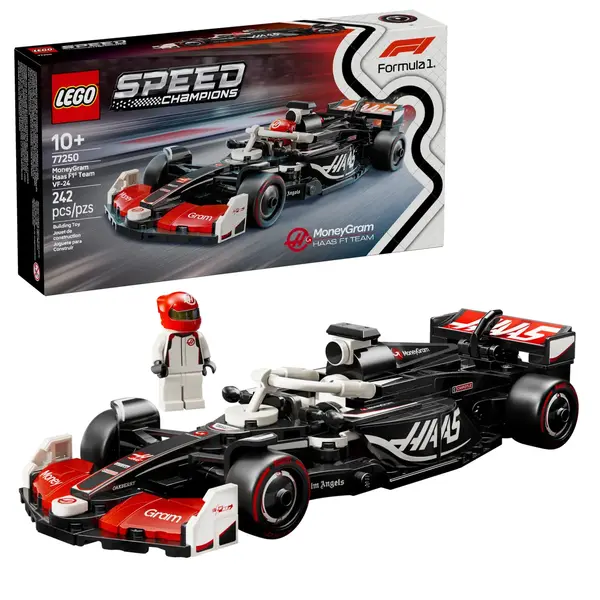 LEGO Speed Champions - MoneyGram Haas F1 Team VF-24 Race Car (77250) | LEGO