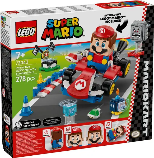 LEGO® Super Mario - Mario interactiv si Standard Kart (72043)