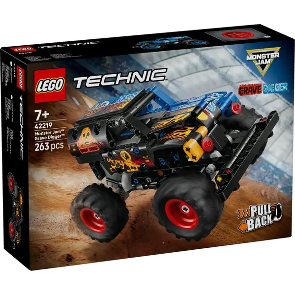LEGO TECHNIC MONSTER JAM GRAVE DIGGER FOC SI GHEATA 42219