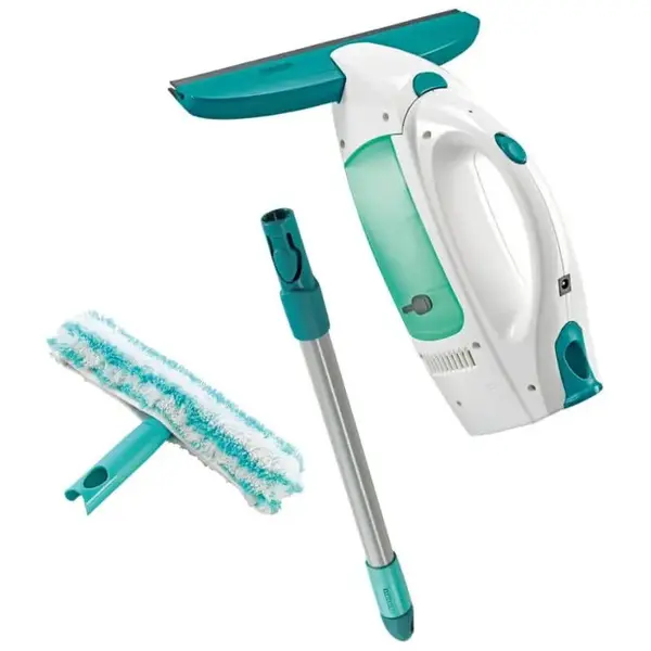 Leifheit Aspirator pentru geamuriLeifheit 51003 Dry&Clean, spalator cu doua fete si coada 43 cm, Alb