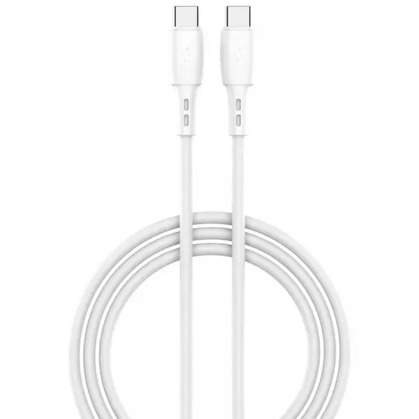 Lemontti Cablu Wind Fast Charge Type-C la Type-C, PD, 60W, 1.2m, Alb