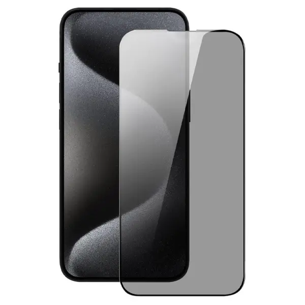 Lemontti Folie Sticla Privacy Full Fit iPhone 16 Negru