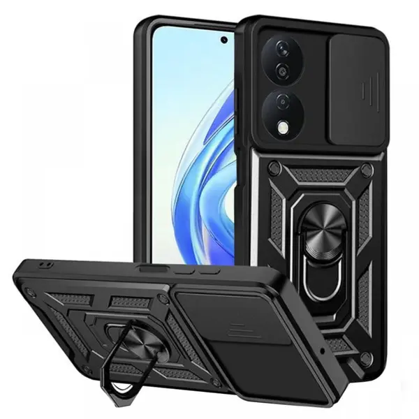 Lemontti Husa CamShield Honor X7b / X7b 5G / 90 Smart Negru
