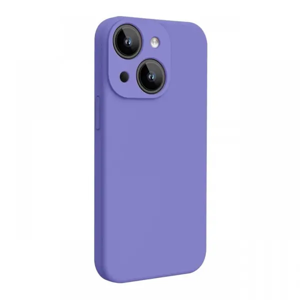 Lemontti Husa Liquid Silicon MagCharge iPhone 15 Lila (protectie 360°, material fin, captusit cu microfibra)
