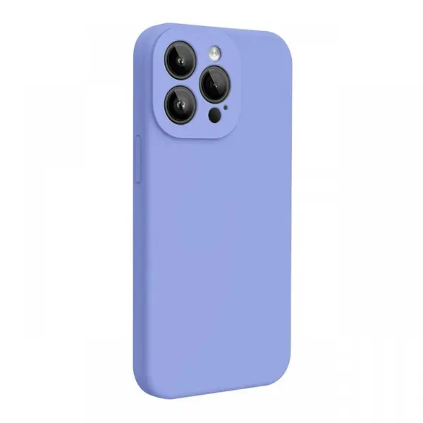 Lemontti Husa Liquid Silicon MagCharge iPhone 15 Pro Max Lila (protectie 360°, material fin, captusit cu microfibra)