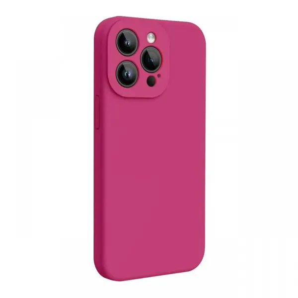 Lemontti Husa Liquid Silicon MagCharge iPhone 15 Pro Max Roze (protectie 360°, material fin, captusit cu microfibra)