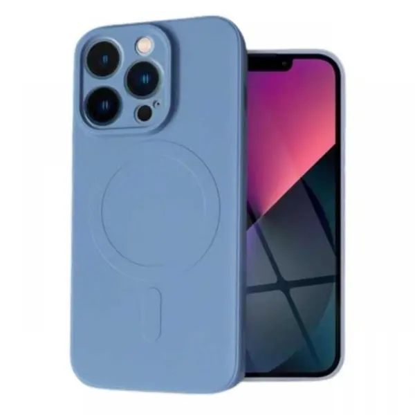 Lemontti Husa Silicon iPhone 15 Pro MagSafe Albastru