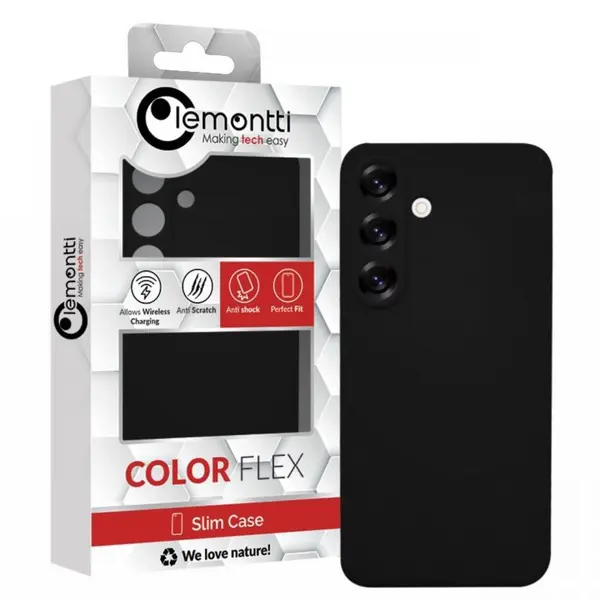 Lemontti Husa Silicon Silky Samsung Galaxy S25 Plus Negru