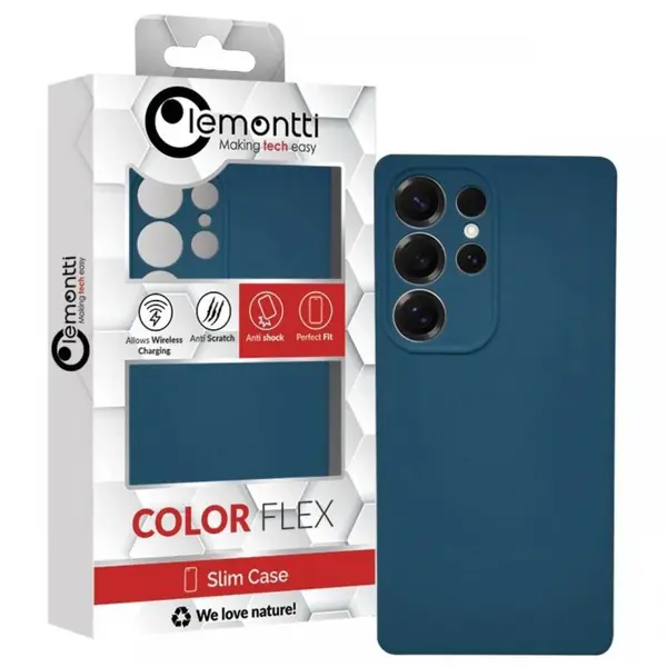 Lemontti Husa Silicon Soft Slim Samsung Galaxy S25 Ultra Albastru