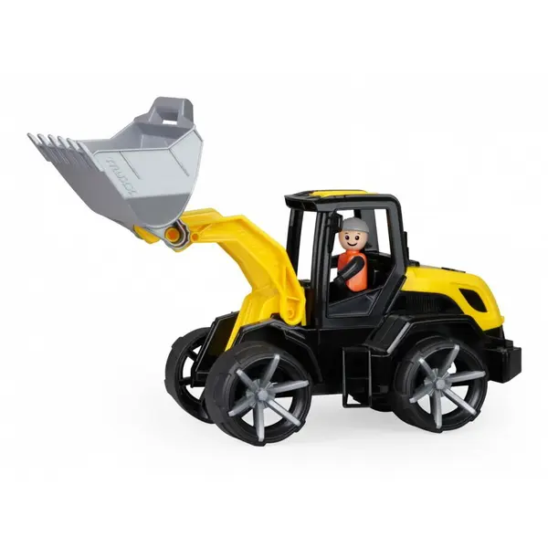 Lena Buldozer Lena Truxx 2, 04512, mecanic, cu figurina, constructie robusta, pentru 2+ ani
