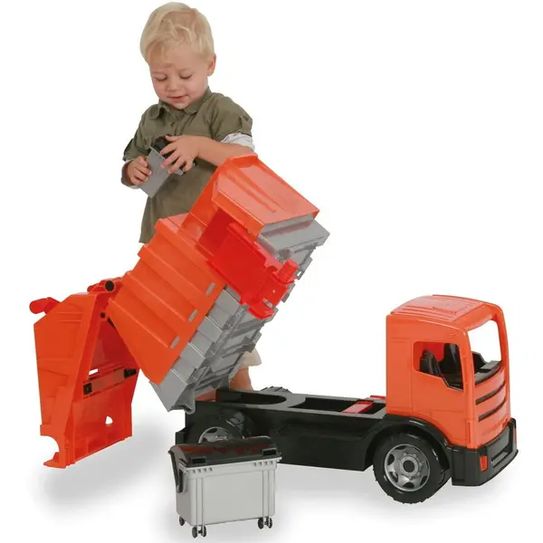 Lena Camion de gunoi Lena Garbager truck single brown carton, 64 cm, Plastic