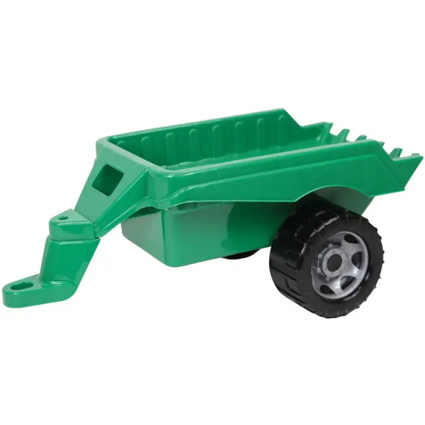 Lena Remorca Jucarie Lena ZL-02124, Verde, din Plastic, cu Antrenament Abilitati Motorii, 48 cm lungime