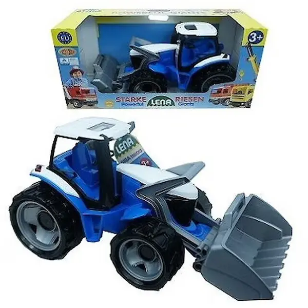 Lena Tractor Lena 02055, Albastru, Plastic, Varsta 3+