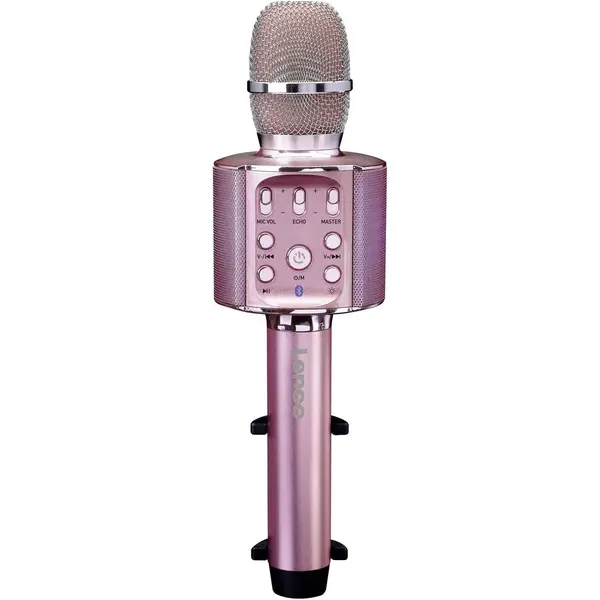 Lenco Microfon Karaoke Lenco BMC-090PK Bluetooth USB Roz