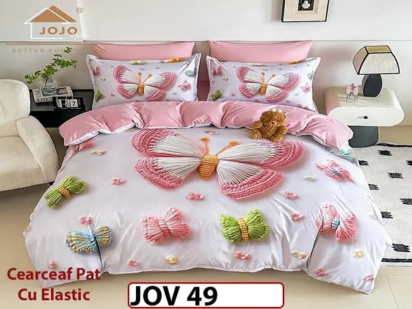 Lenjerie 5D din Finet 6 piese cu Elastic - JOV 49