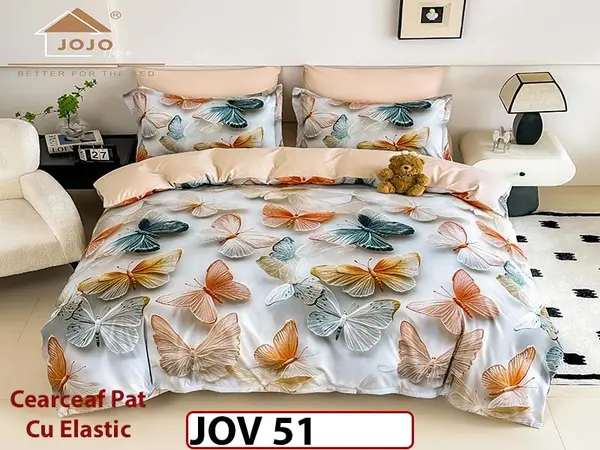 Lenjerie 5D din Finet 6 piese cu Elastic - JOV 51