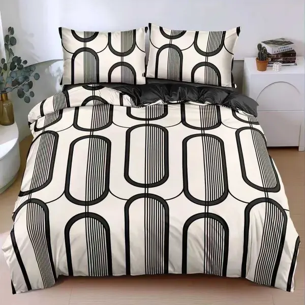 Lenjerie Black Frame (Bumbac Satinat)