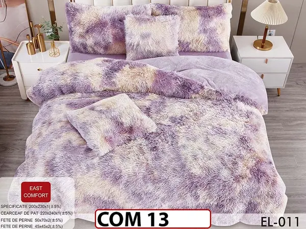 Lenjerie Cocolino Fluffy Pufoasa cu 6 piese - COM13
