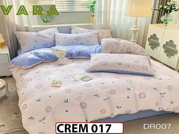 Lenjerie Creponata 1 Persoana cu 4 Piese - CREM 007