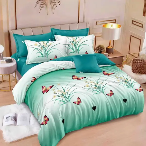 Lenjerie cu elastic 180x200 Gardenia V2 - 6 Piese (Finet)