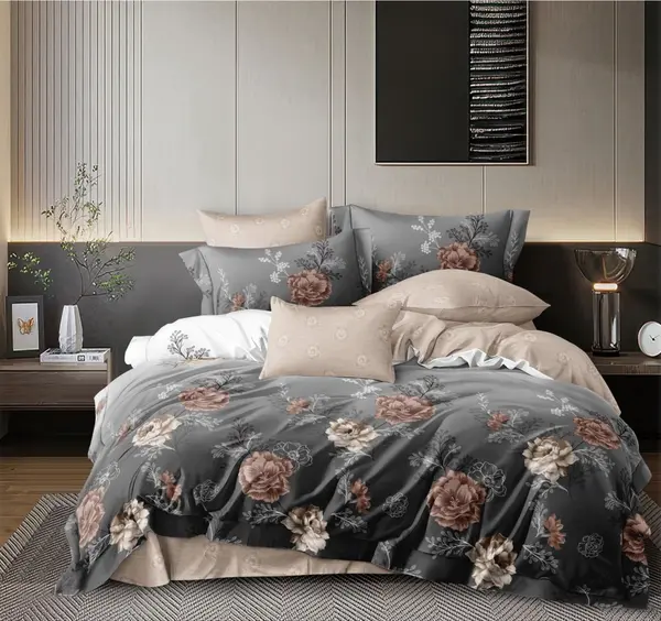 Lenjerie cu Elastic 180x200 Luxe Mirage (Bumbac Satinat)