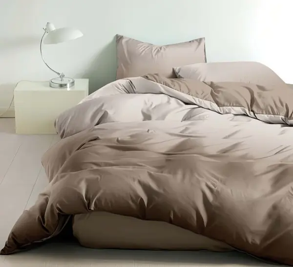 Lenjerie cu Elastic 180x200 Rainbow Cappuccino 4 Piese (Finet)