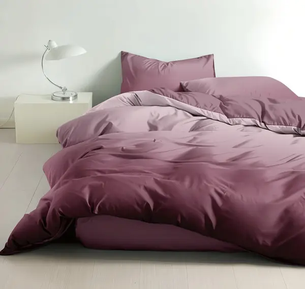 Lenjerie cu Elastic 180x200 Rainbow Dry Rose 4 Piese (Finet)