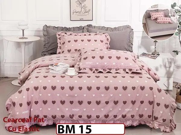 Lenjerie Cu Elastic din Bumbac Finetat cu volanase - BM 15