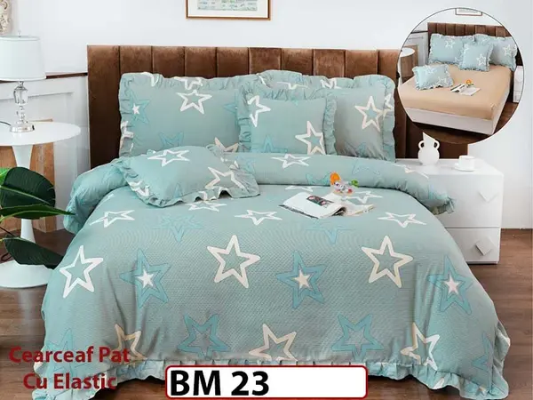 Lenjerie Cu Elastic din Bumbac Finetat cu volanase - BM 23