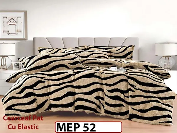 Lenjerie De Pat Cocolino 2 Persoane CU ELASTIC 4 piese - MEP 52