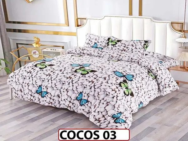 Lenjerie De Pat Cocolino de 2 Persoane cu 4 piese - COCOS 03