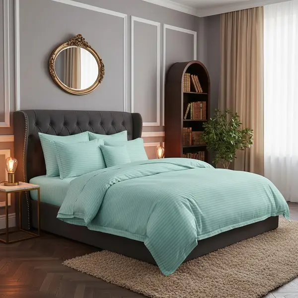 Lenjerie de pat damasc HORECA (GROS) – MINT