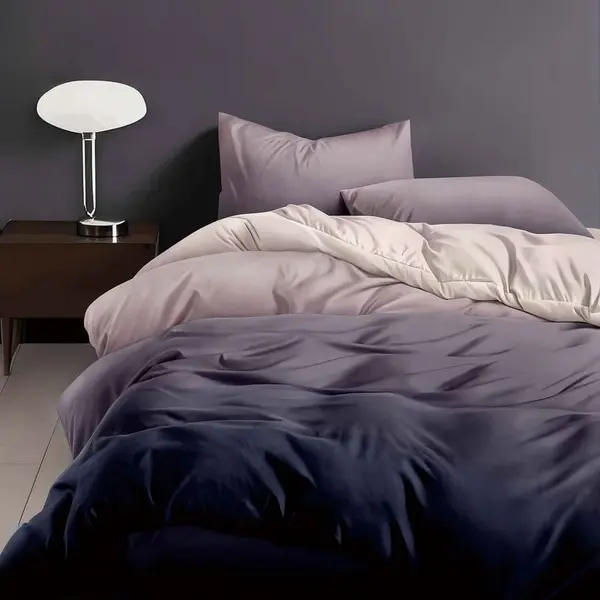 Lenjerie de pat din finet Somnart 4 piese Enjoy Life, cearceaf de pat clasic 230 x 220 cm Amethyst Dream