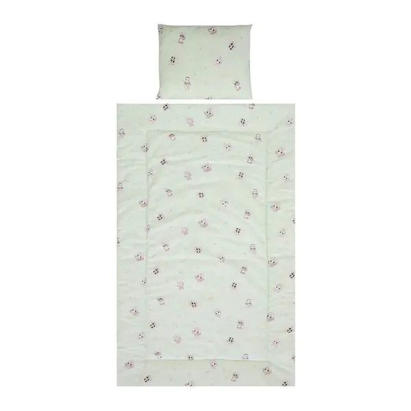 Lenjerie de pat Lorelli Classic Cosy 3 piese Green Friends