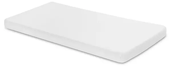 Lenjerie de pat pentru bebeluși cu elastic Sensillo - Jersey Deluxe, 160 x 80 cm, alb