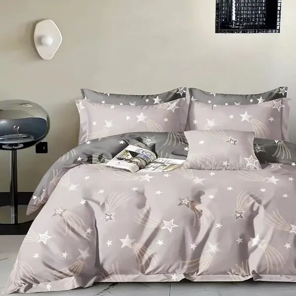 Lenjerie de pat Percale 1P Somnart 3 piese, cearceaf de pat clasic 160 x 240 cm