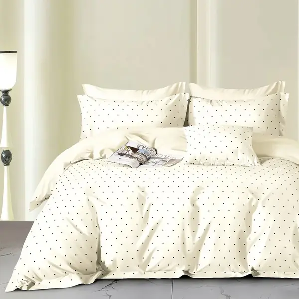 Lenjerie de pat Percale 2PXXL, 4 piese, cearceaf pat clasic 240cm x 260cm, cearceaf pilota 200cm x 230cm, 2 fete perna 50 x 70, PRC191