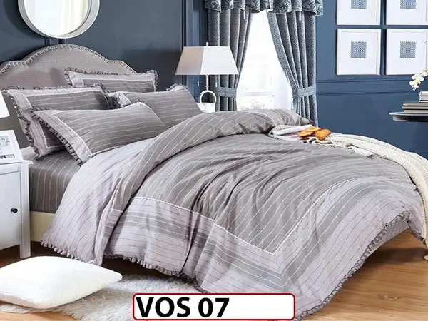 Lenjerie DELUXE din Bumbac Finetat cu volanase - VOS 07