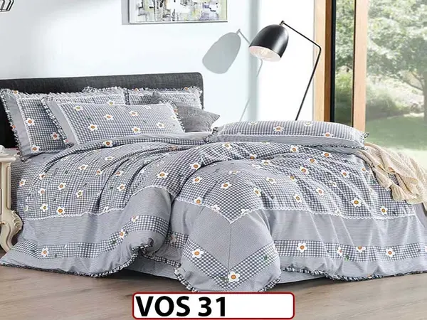 Lenjerie DELUXE din Bumbac Finetat cu volanase - VOS 31