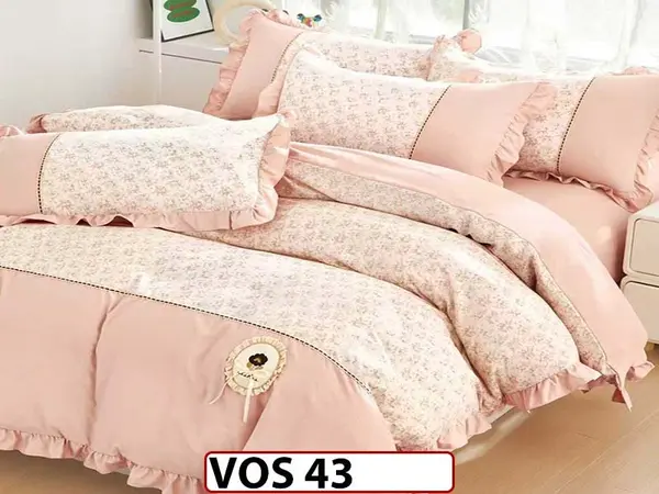 Lenjerie DELUXE din Bumbac Finetat cu volanase - VOS 43