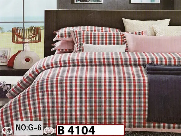 Lenjerie din bumbac 100% 4 piese CasaNewConcept - B 4104