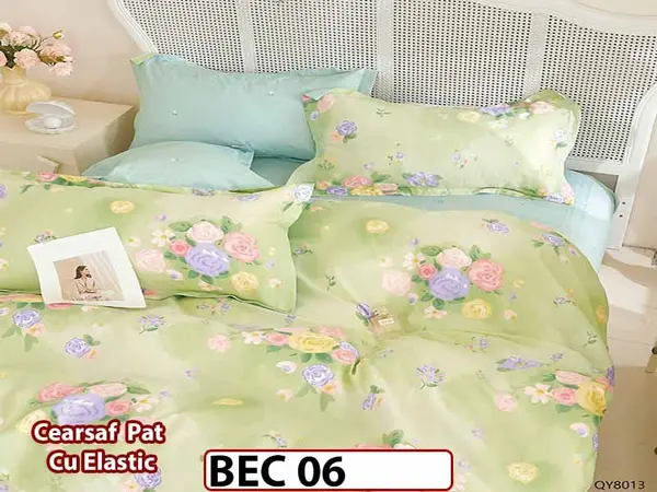 Lenjerie din bumbac 100% 4 Piese cu Elastic - BEC 06