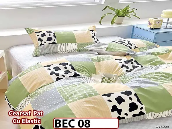Lenjerie din bumbac 100% 4 Piese cu Elastic - BEC 08