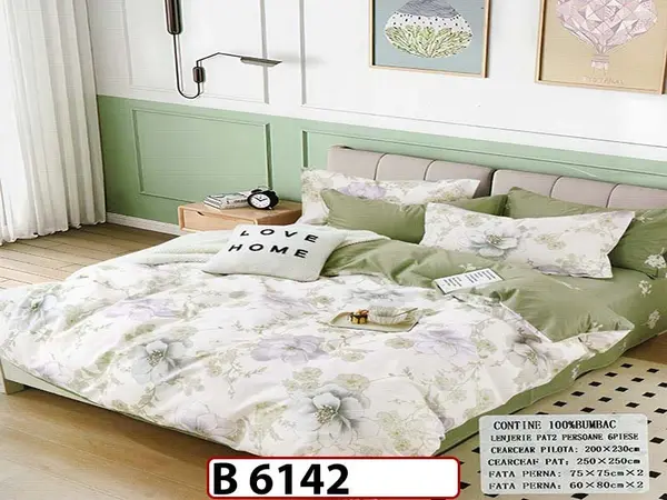 Lenjerie din bumbac 100% 6 piese - B 6142