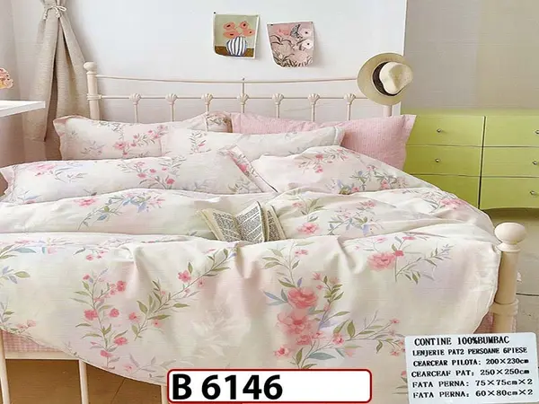 Lenjerie din bumbac 100% 6 piese - B 6146