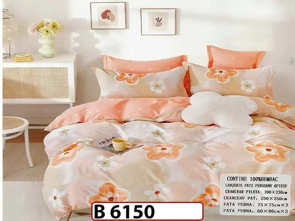 Lenjerie din bumbac 100% 6 piese - B 6150
