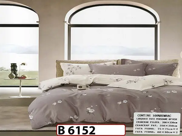 Lenjerie din bumbac 100% 6 piese - B 6152